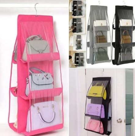 6 Pockets Hanging Closet Storage Bag