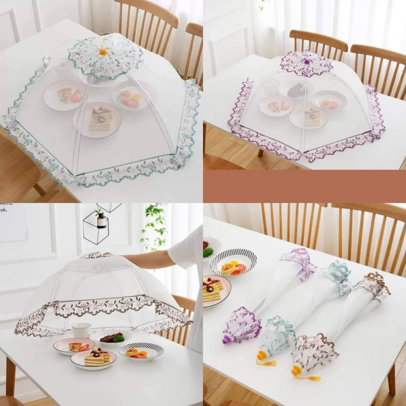 Umbrella Food Cover (Golden,purple,green)