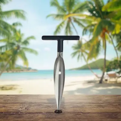 Stainless Steel Coconut Opener & Peeler Tool– Manual Coconut Knife & Driller for Easy Coconut Opening