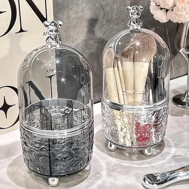 Acrylic 360° Rotating Makeup Brush Holder
